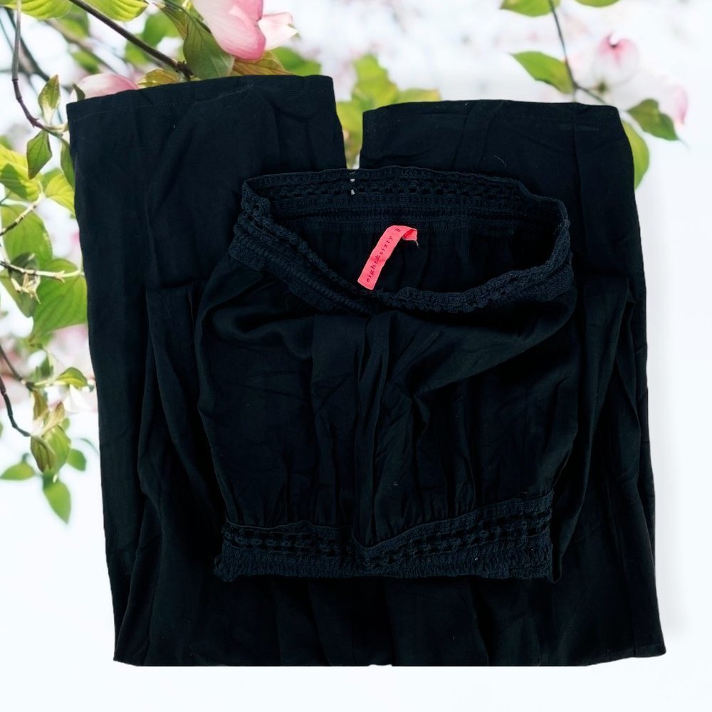 EIGHT Sixty Strapless Jumpsuit Size Medium - Picture 5 of 6